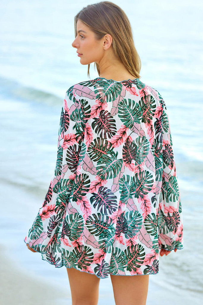 Printed Three-Piece Swimsuit - Tropical Daze