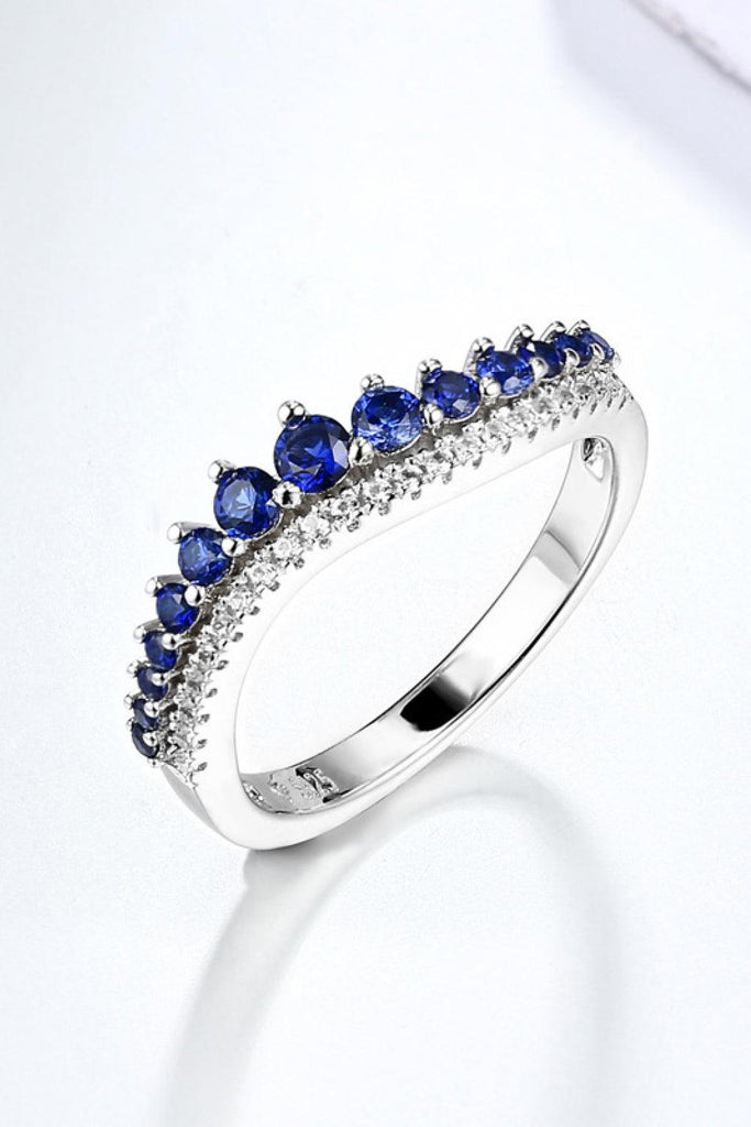 Lab-Grown Sapphire 925 Sterling Silver Rings - Tropical Daze