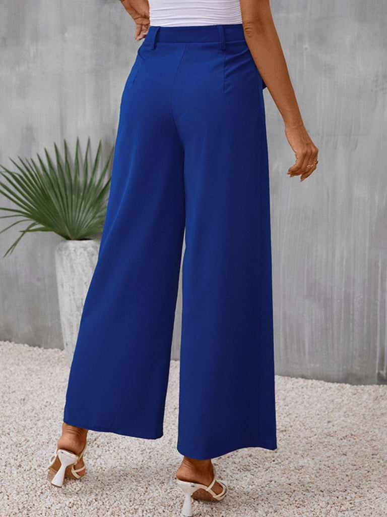 Long Wide Leg Pants - Tropical Daze