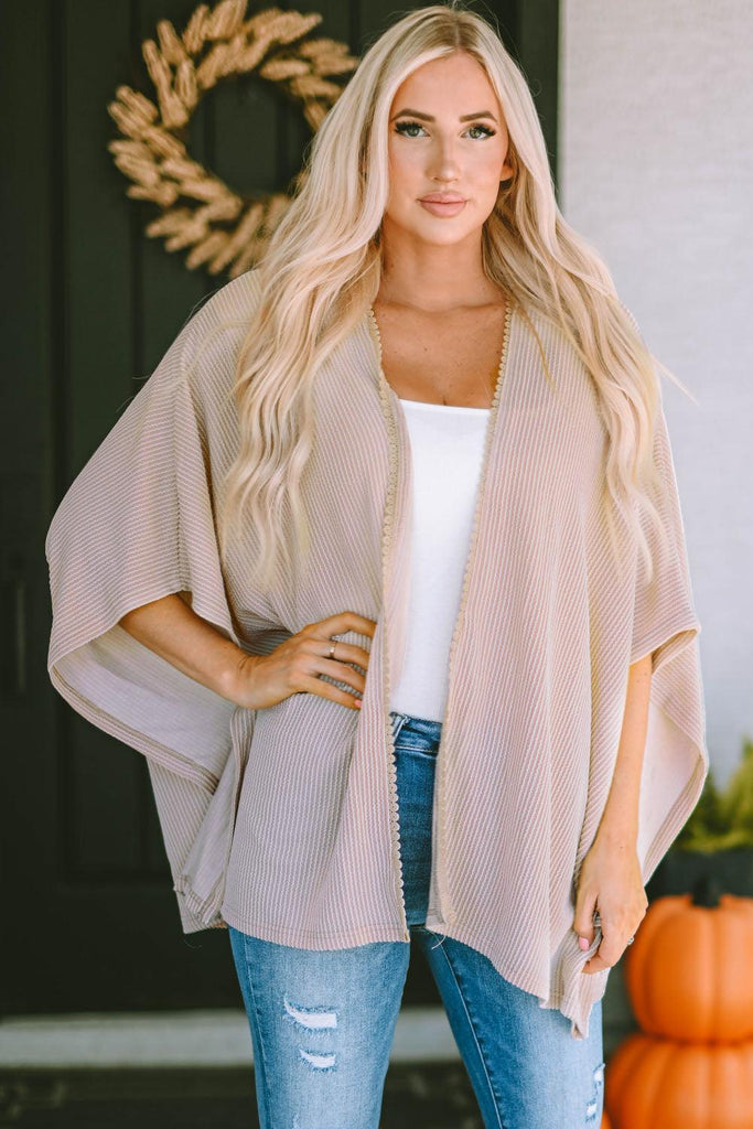 Open Front Dolman Sleeve Cardigan - Tropical Daze