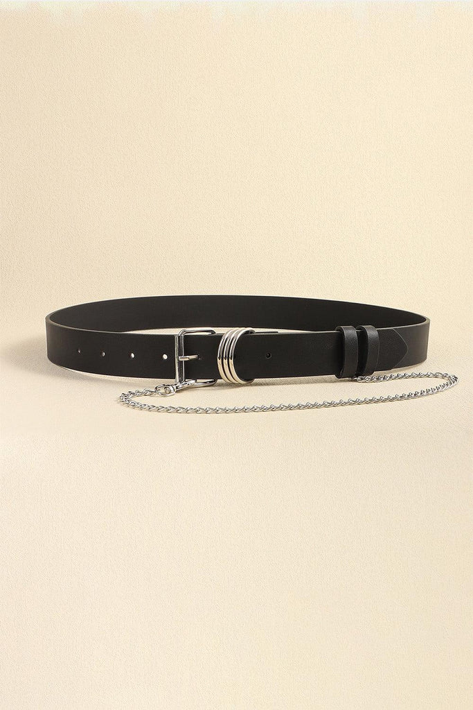 PU Leather Alloy Chain Belt - Tropical Daze