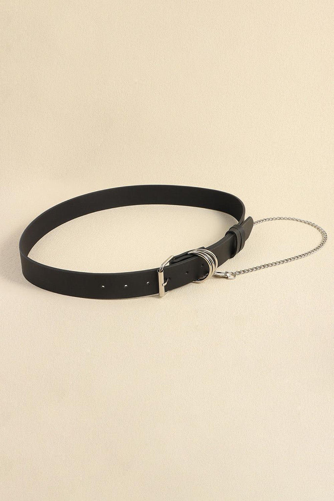 PU Leather Alloy Chain Belt - Tropical Daze