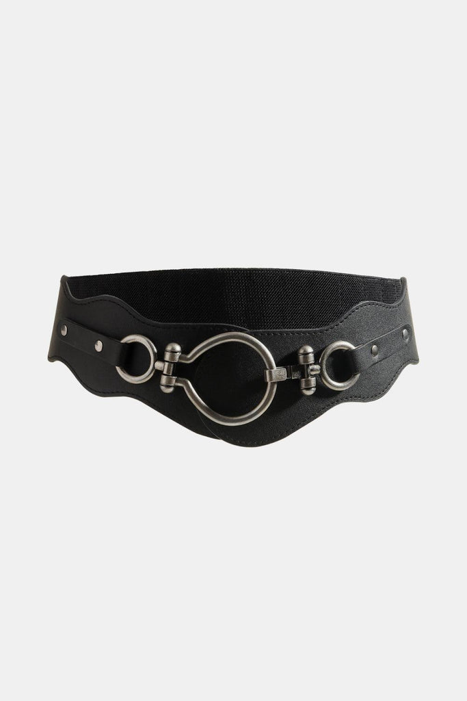 PU Leather Zinc Alloy Buckle Belt - Tropical Daze